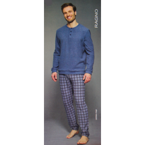 ..PIGIAMA UOMO RAGNO COTTON ECO PILE SERAFINO ART.U878N1 AVIO