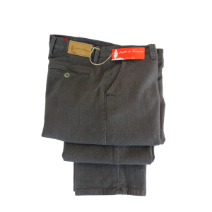 .PANTALONE UOMO CHINO MADE IN ITALY VITA REGOLARE GAMBA DRITTA COTONE INVERNALE LAVORATO ELASTICIZZATO  ART.FOGLIANO