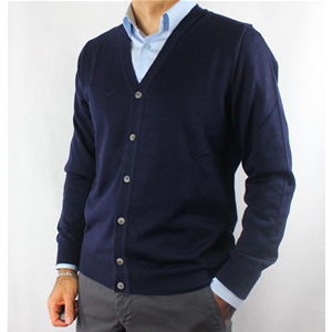 GIACCA UOMO BOTTONI 80% LANA MERINOS MADE IN ITALY CARDIGAN M-3XL 5 COLORI