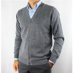 GIACCA UOMO BOTTONI 80% LANA MERINOS MADE IN ITALY CARDIGAN M-3XL 5 COLORI