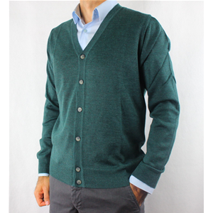 GIACCA UOMO BOTTONI 80% LANA MERINOS MADE IN ITALY CARDIGAN M-3XL 5 COLORI