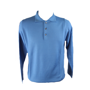 .MAGLIA UOMO POLO 3 BOTTONI.LANA MERINOS 80%.MADE IN ITALY M-3XL VARI COLORI