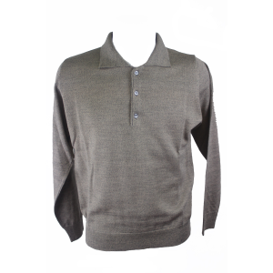 .MAGLIA UOMO POLO 3 BOTTONI.LANA MERINOS 80%.MADE IN ITALY M-3XL VARI COLORI