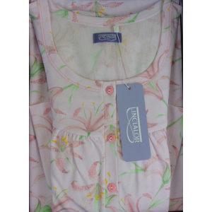 .CAMICIA NOTTE LINCLALOR 100% COTONE MAGLINA MANICA RAGLAN TAGLIE FORTI E CALIBRATE FINO TG.64 ART.75097