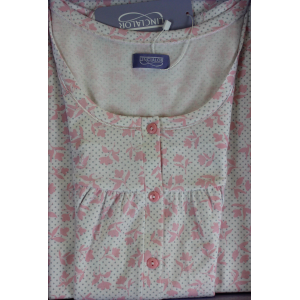 .CAMICIA NOTTE LINCLALOR. SPALLA LARGA 100% COTONE MAGLINA TAGLIE FORTI E CALIBRATE FINO ALLA TG.60 ART.75003