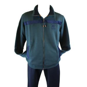 ..TUTA UOMO CAMPAGNOLO FELPATA APERTA CON CERNIERA E TASCHE ART.8Q77557