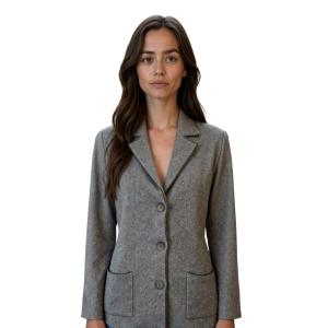 .GIACCA DONNA COLLO REVERSE TASCHE MISTO CASHMERE MADE IN ITALY ART.31245