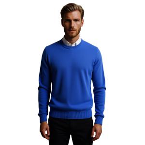 .MAGLIONE UOMO GIROCOLLO MADE IN ITALY 80% LANA ART.ORCIA