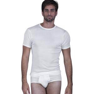 MAGLIA UOMO MEZZA MANICA FILO DI SCOZIA GIROCOLLO MADE IN ITALY ART.513 MORETTA