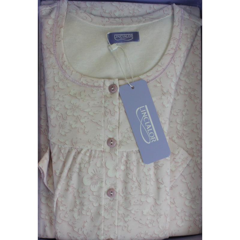 CAMICIA NOTTE LINCLALOR CALDO COTONE INTERLOCK SERAFINO MANICA RAGLAN TAGLIE FORTI FINO TG 60 ART. ART.92765